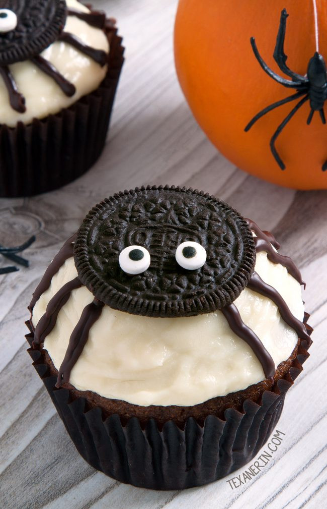 Easy Halloween Cupcakes Decorations
 Spider Cupcakes for Halloween gluten free grain free