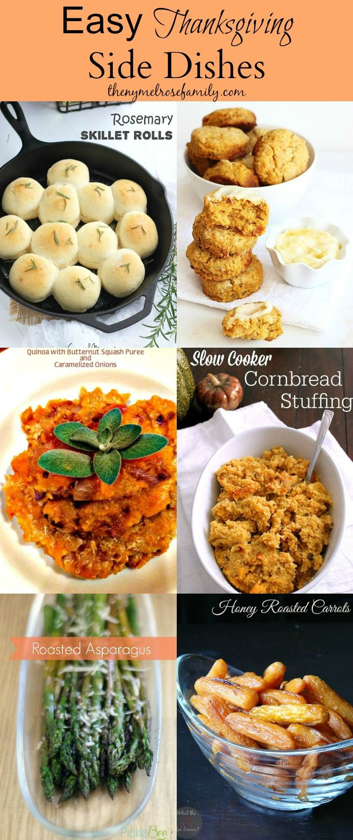 Easy Side Dishes For Thanksgiving Meal
 199 best images about Easy Thanksgiving Recipes & Crafts