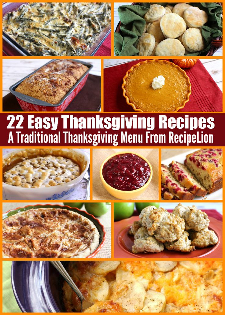 Easy Side Dishes For Thanksgiving Meal
 78 Best images about thanksgiving on Pinterest