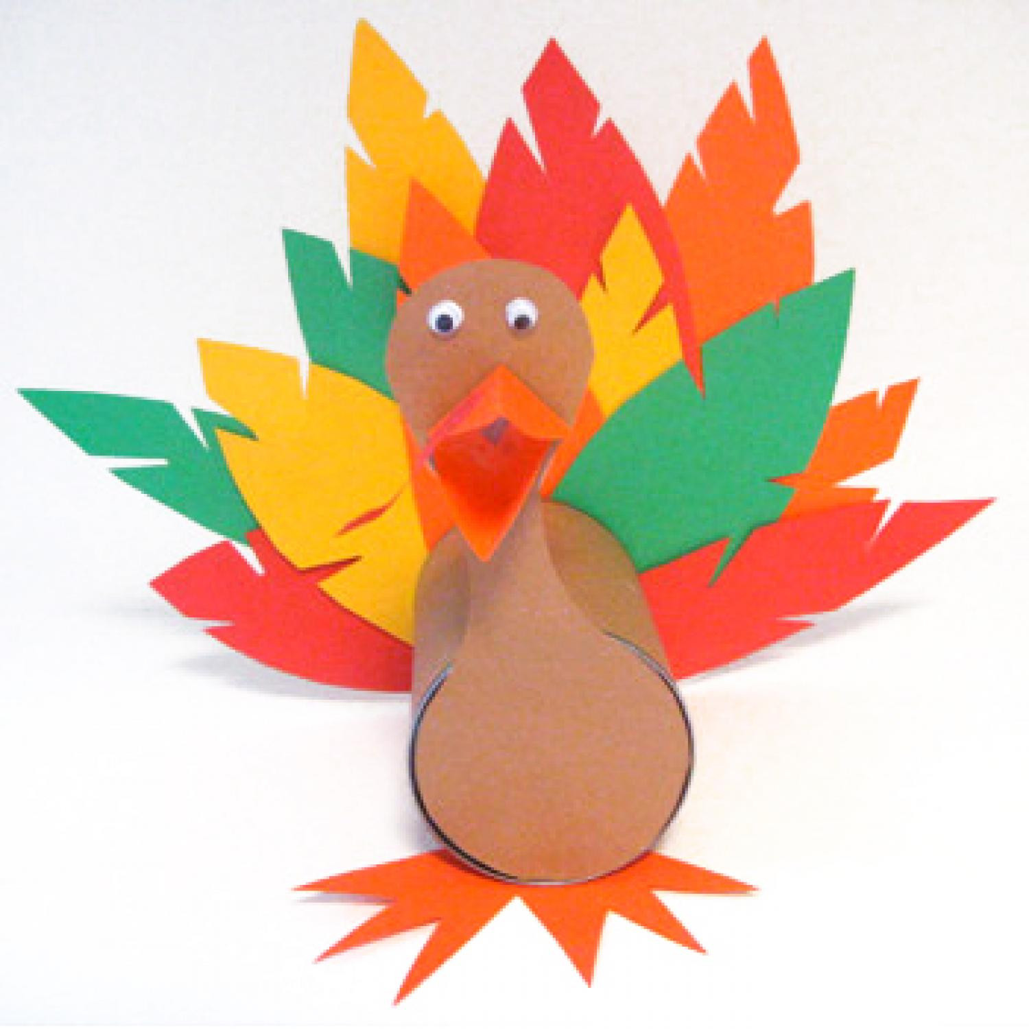 Easy Thanksgiving Turkey
 Simple No Mess Thanksgiving Craft