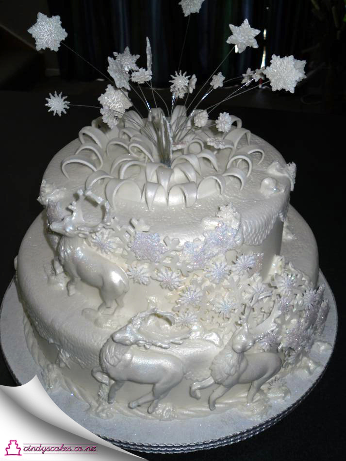 Elegant Christmas Cakes
 Elegant Christmas Cake Wel e to Cindys Cakes