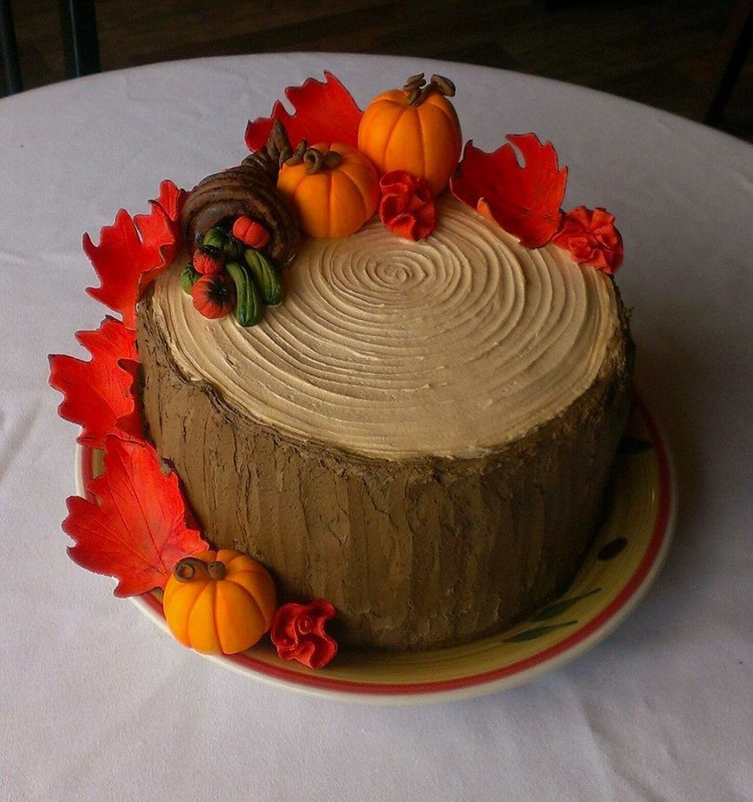 Fall Birthday Cake
 Beautiful cake perfect for Thanksgiving or Autumn