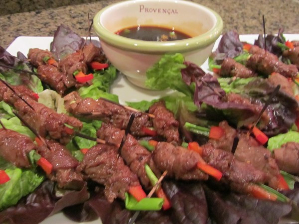 Fall Dinners For A Crowd
 Beef Filet Rolls with Soy Dipping Sauce