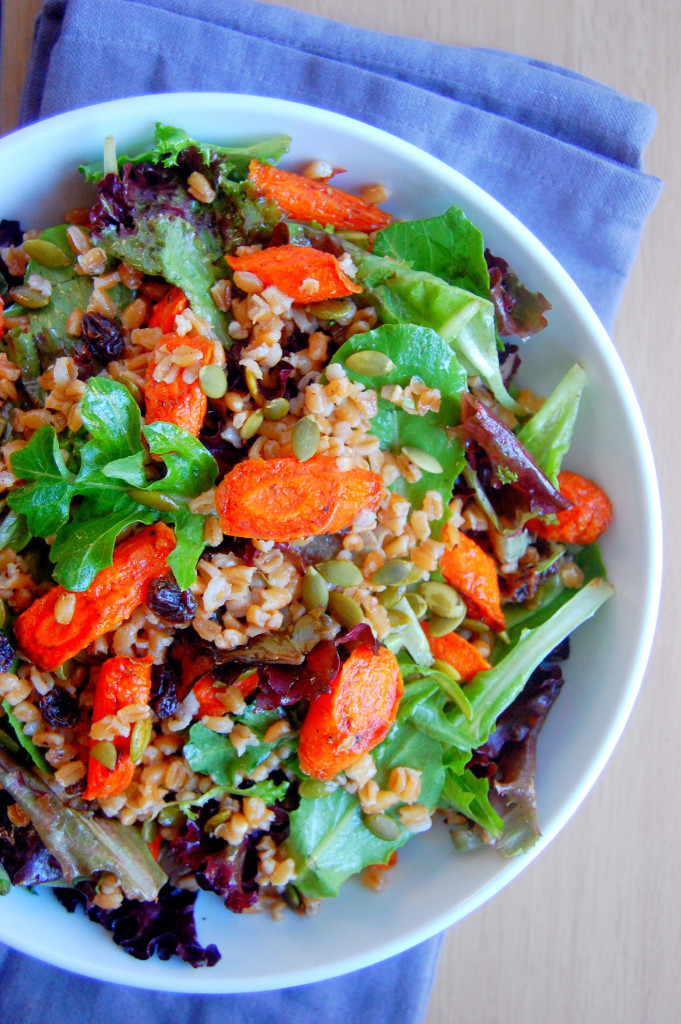 Fall Main Dishes
 Cinnamon Roasted Carrot and Farro Salad