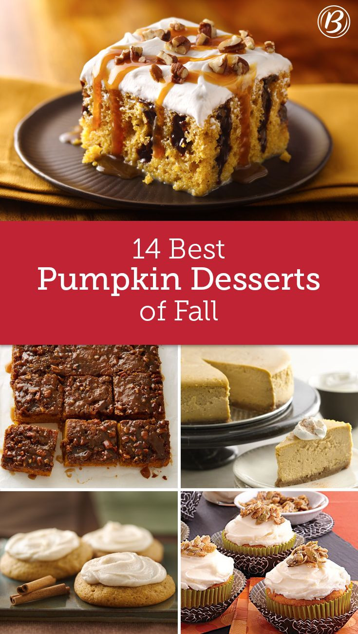 Fall Pumpkin Desserts
 17 Best images about Fall Baking on Pinterest