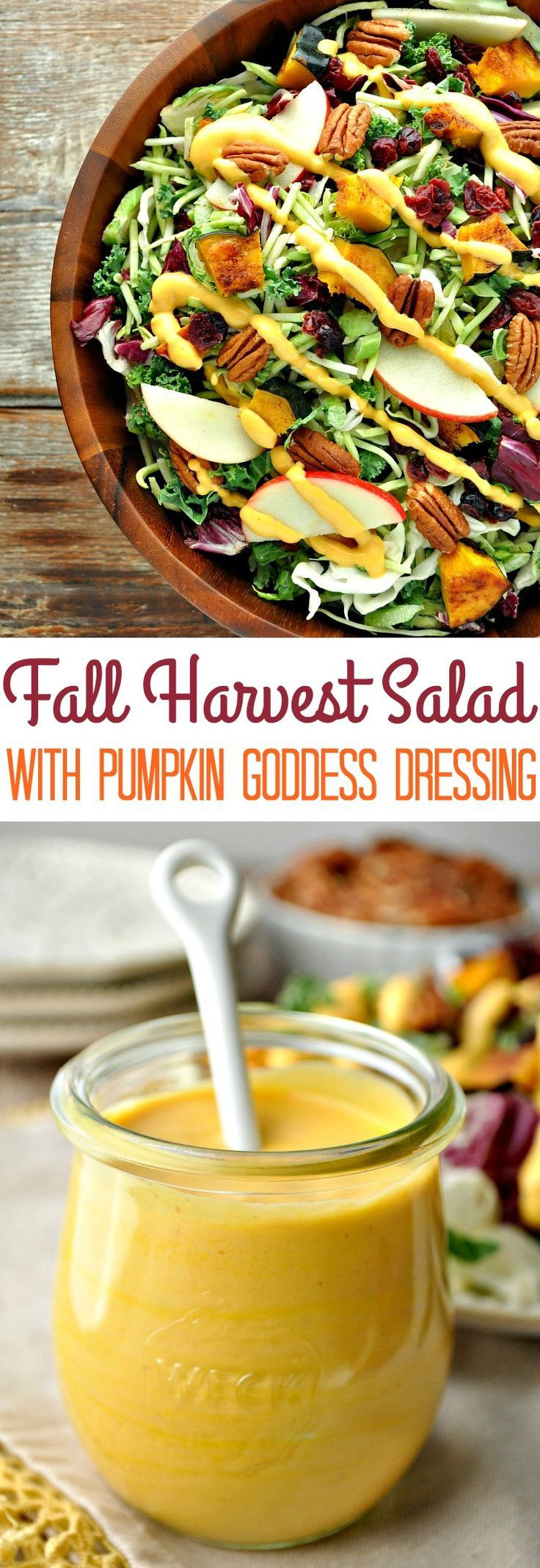 Fall Pumpkin Recipes
 Fall Harvest Salad with Pumpkin Goddess Dressing