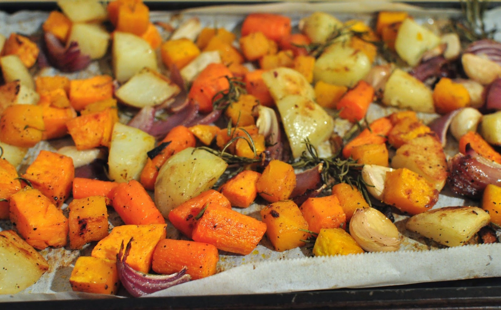 Fall Roasted Vegetables
 My Tiny Oven Roasted Fall Ve ables