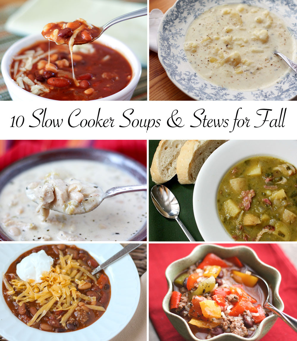 Fall Soup And Stew Recipes
 Barefeet In The Kitchen 10 Slow Cooker Soups and Stews