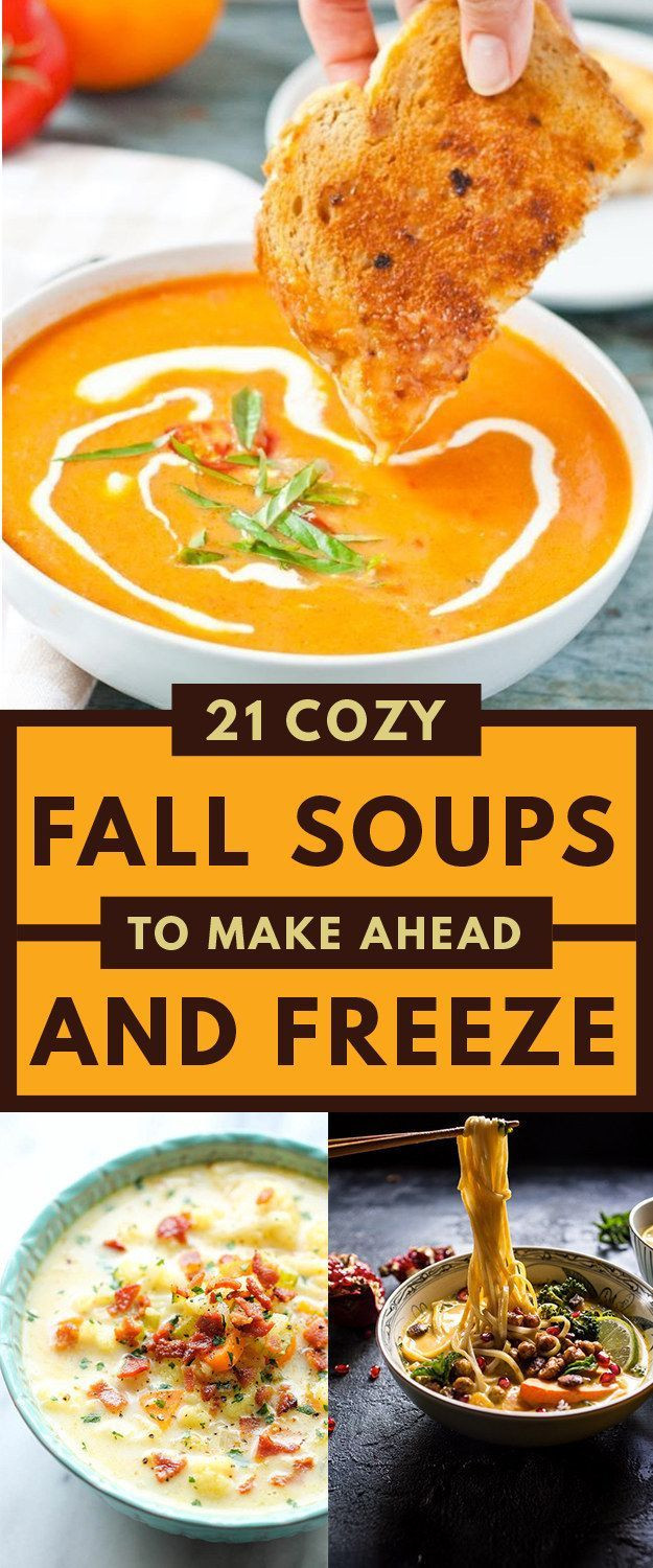 Fall Soups Healthy
 Here Are 21 Healthy Fall Soups To Stock Your Freezer