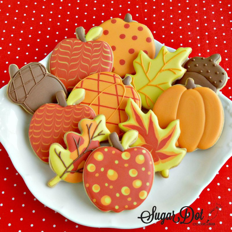 Fall Sugar Cookies
 And here are my guests with finished cookies