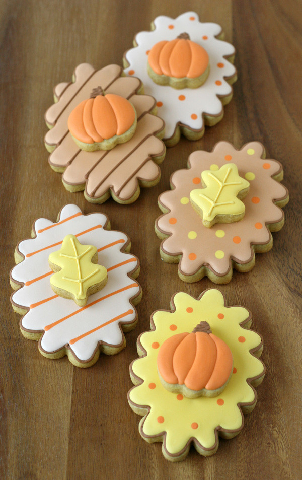 Fall Sugar Cookies
 Double Decker Fall Decorated Cookies – Glorious Treats