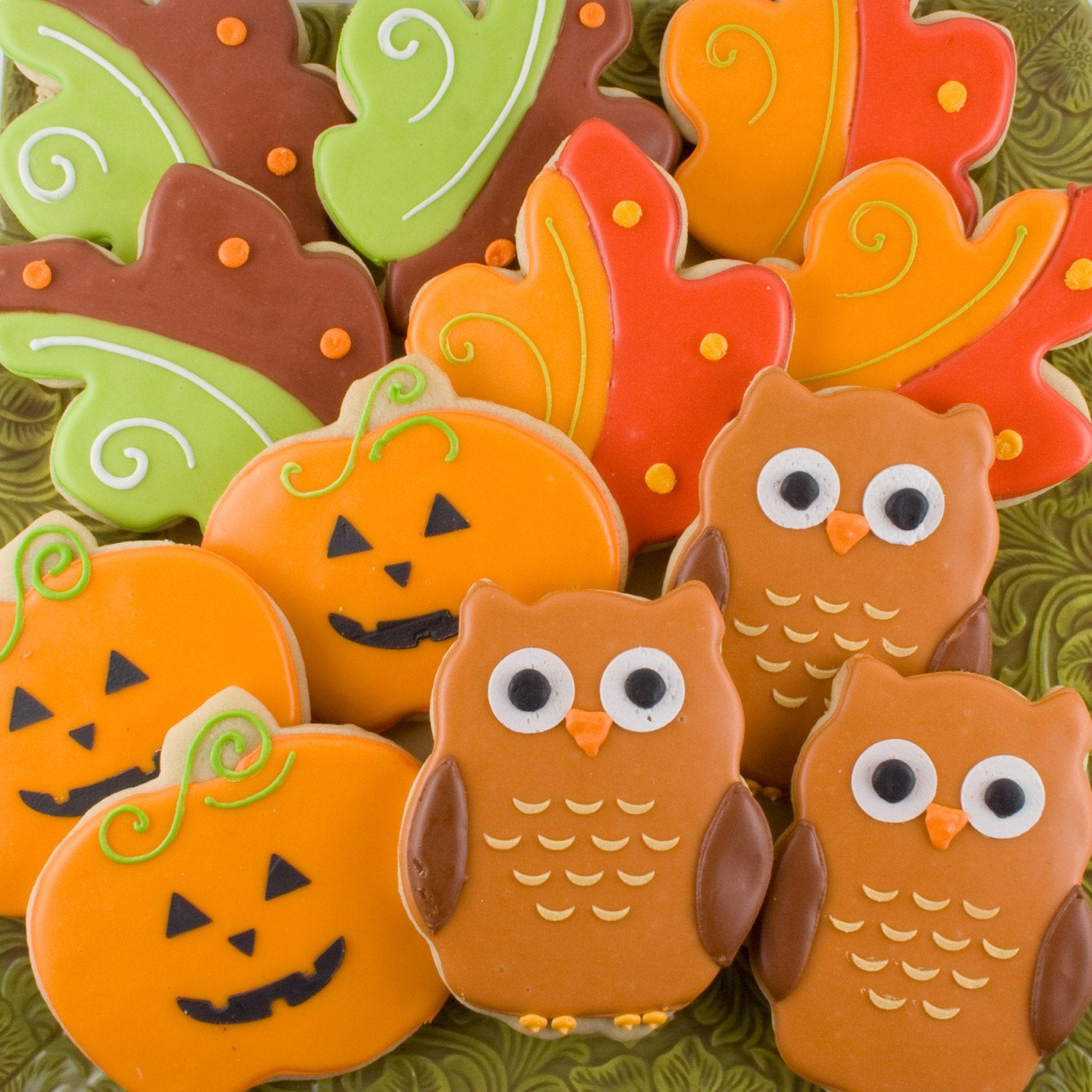 Fall Sugar Cookies
 Fall Decorated Cookie Assortment 1 dozen 12 favors