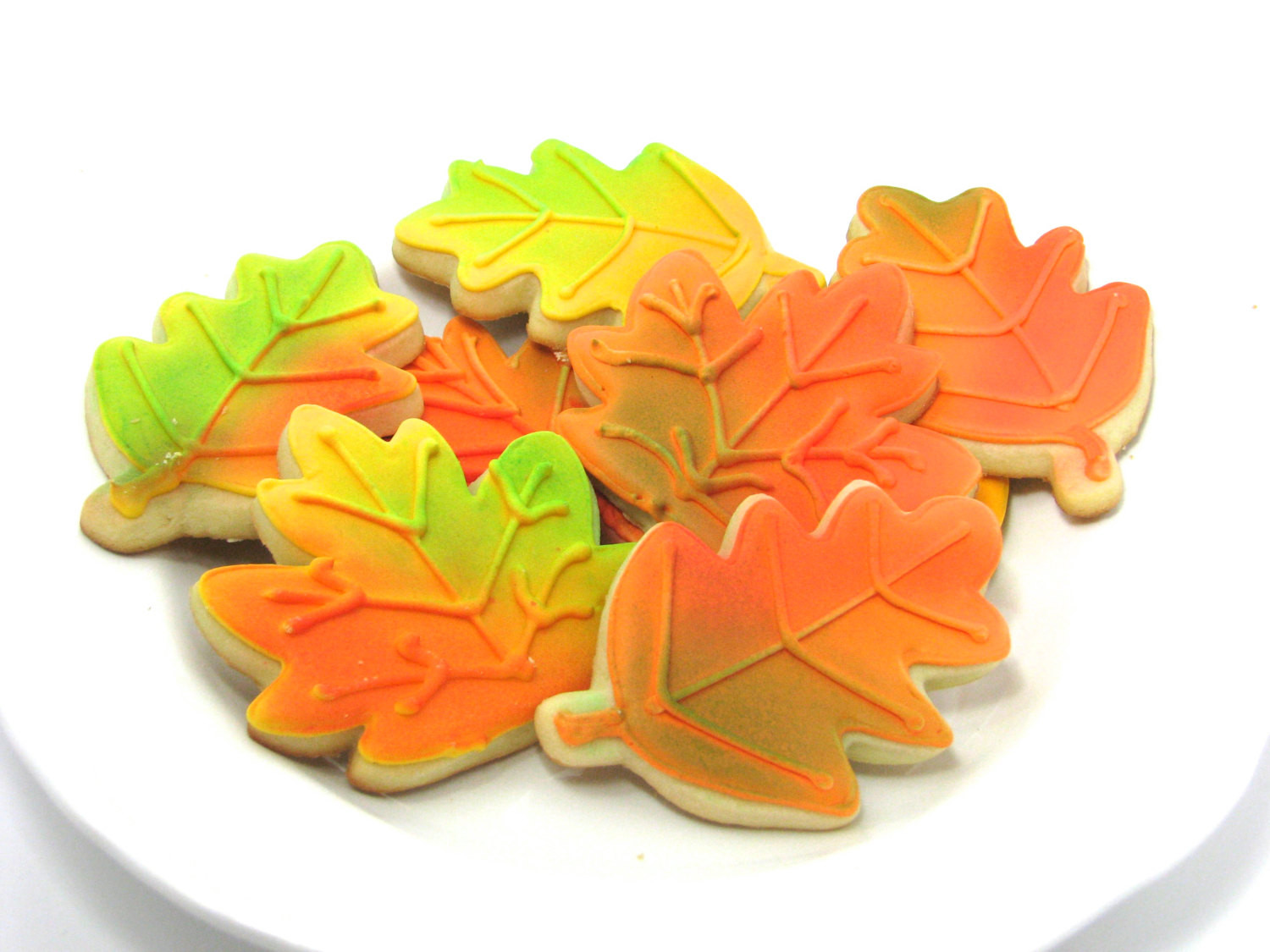 Fall Sugar Cookies
 Decorated Fall Leaves Sugar Cookies