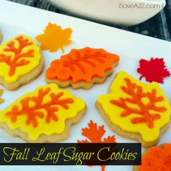 Fall Sugar Cookies
 Fall Leaf Sugar Cookies iSaveA2Z
