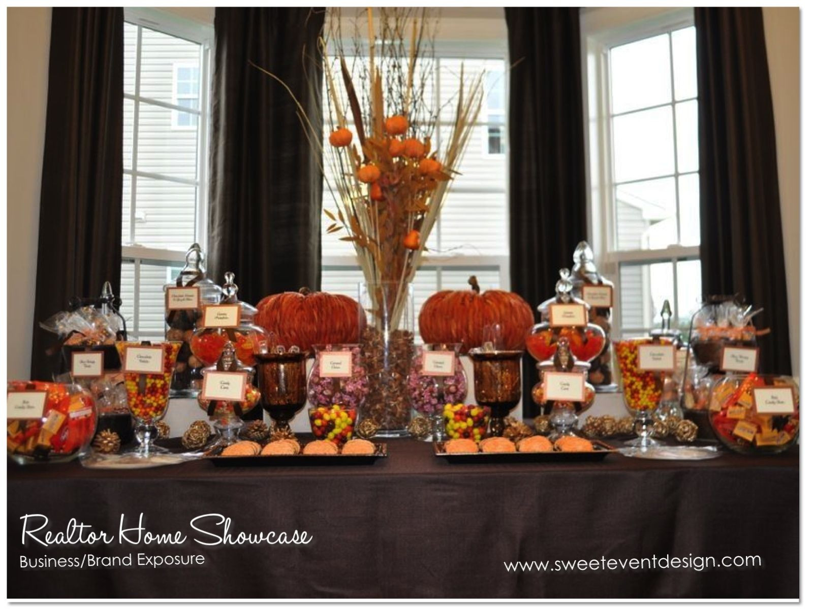 Fall Themed Desserts
 candy buffet