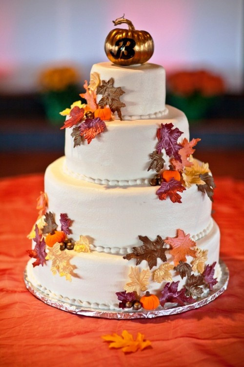 Fall Wedding Cakes
 24 Great Ideas for Fall Wedding Cake Decoration Style