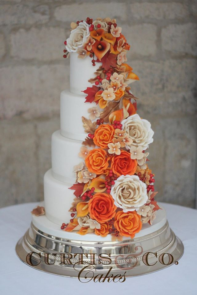 Fall Wedding Cakes
 Autumn Colour Scheme Orange