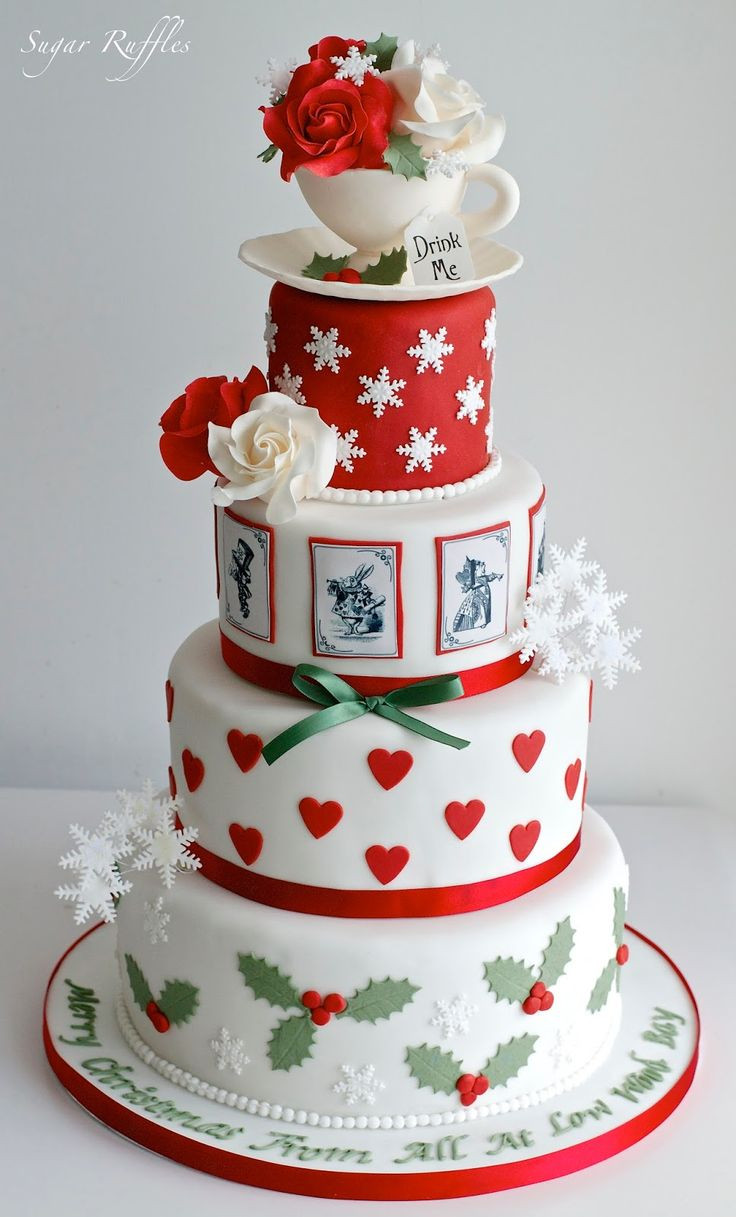 Fancy Christmas Cakes
 455 best christmas cakes & cookies images on Pinterest