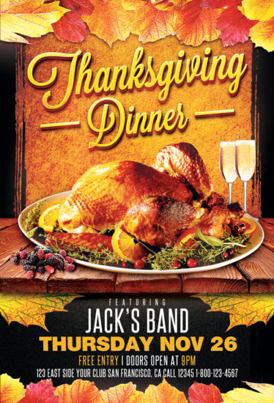 Festival Foods Thanksgiving Dinners
 Thanksgiving Flyers Download flyer templates for party