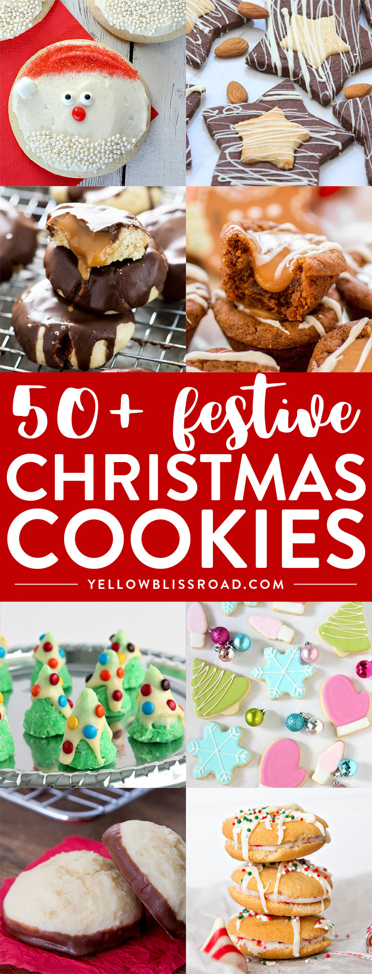 Festive Christmas Cookies
 50 Festive Christmas Cookie Recipes