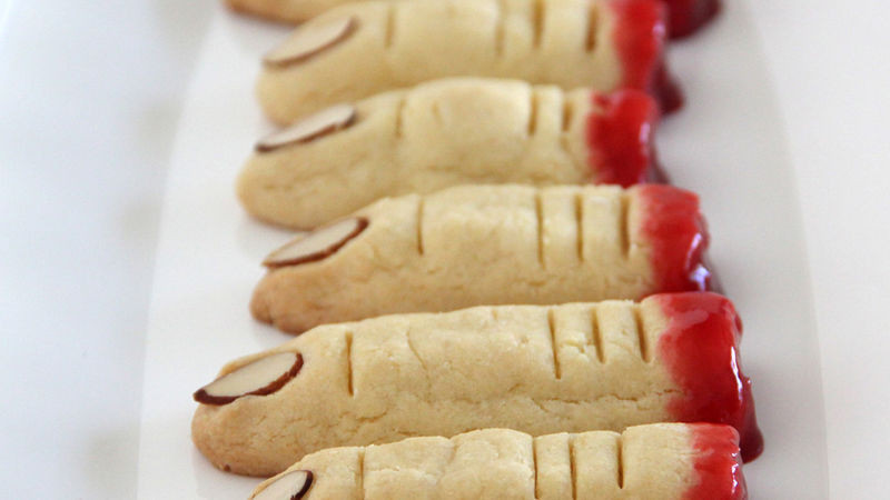 Fingers Cookies Halloween
 Severed Finger Sugar Cookies Recipe BettyCrocker