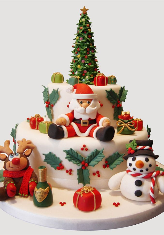 Fondant Christmas Cakes
 1000 ideas about Fondant Christmas Cake on Pinterest