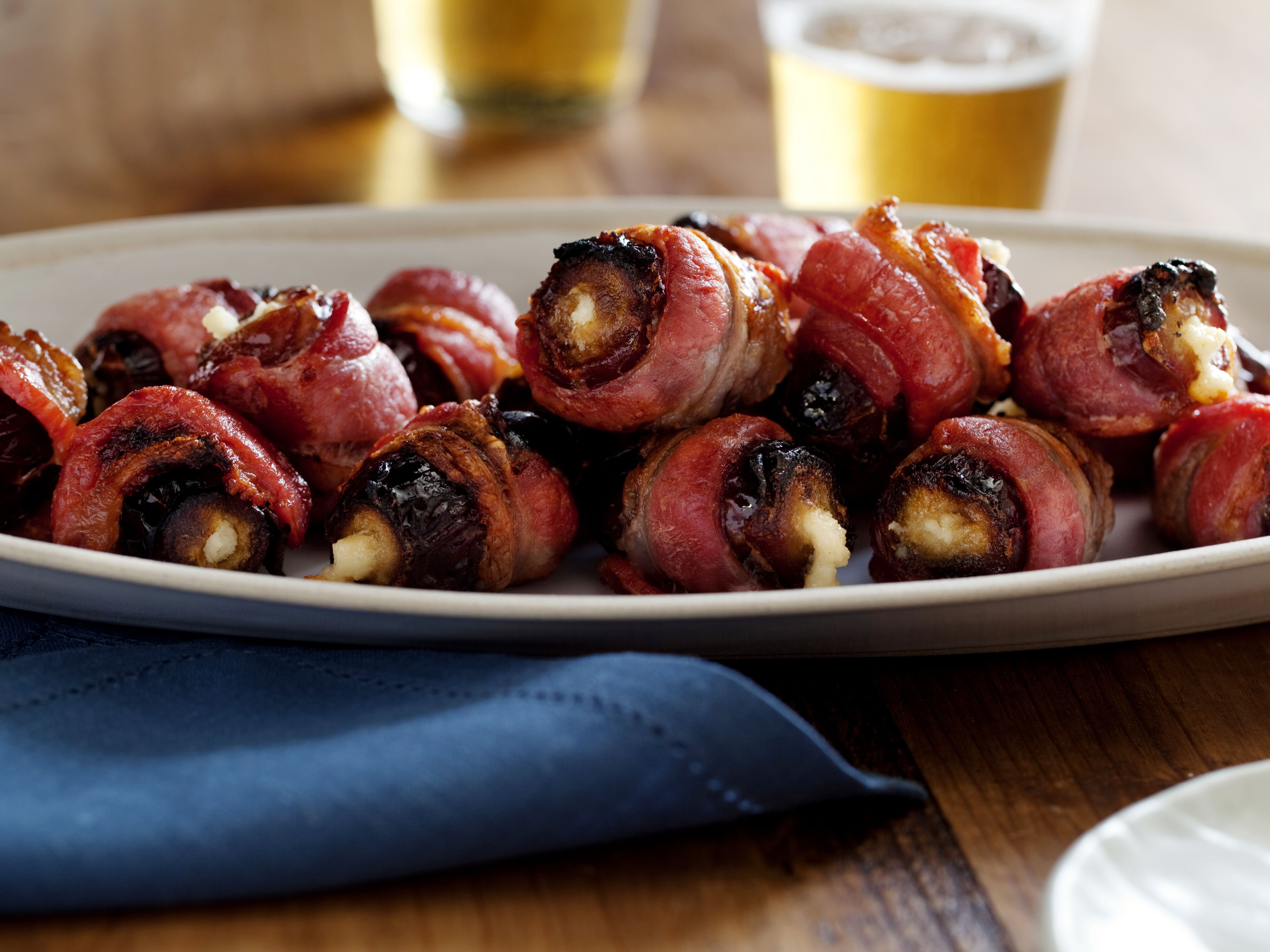 Food Network Thanksgiving Appetizers
 Ricotta Stuffed Bacon Wrapped Dates Recipe