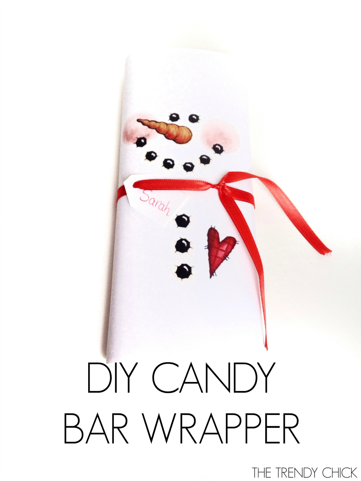 Free Printable Christmas Candy Bar Wrappers
 The Trendy Chick 4 Easy DIY Christmas Gifts