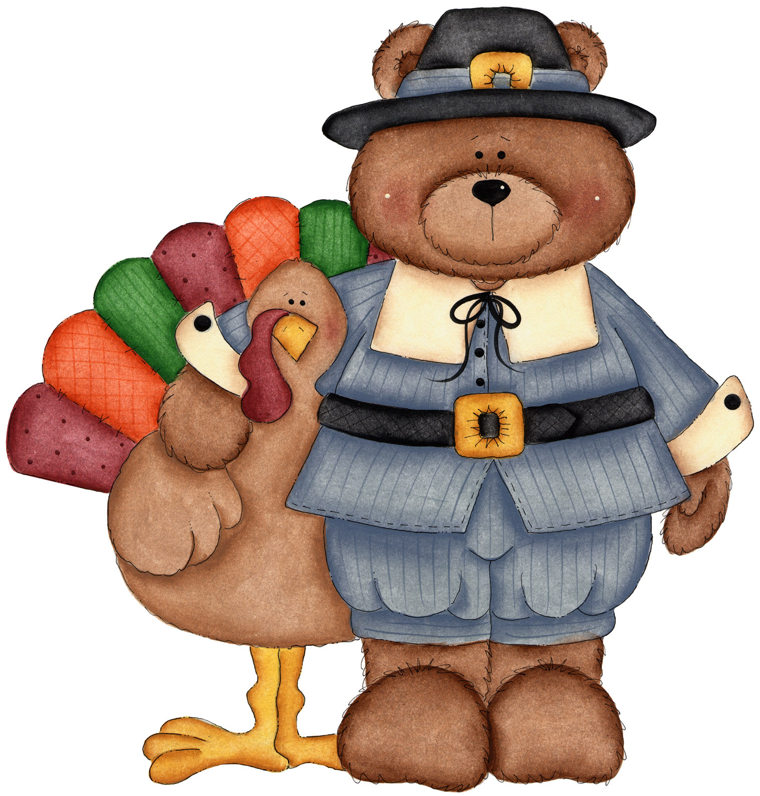 Free Turkey Clipart Thanksgiving
 Kids Thanksgiving Clipart Vector Clip Art Free