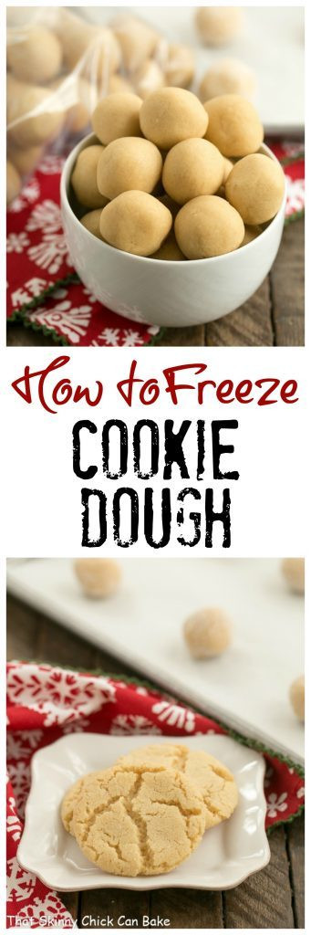 Freezing Christmas Cookies
 How to Freeze Cookie Dough That Skinny Chick Can Bake