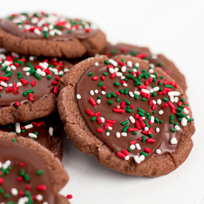 Frosted Christmas Cookies
 Chocolate Frosted Christmas Cookies Garnish & Glaze