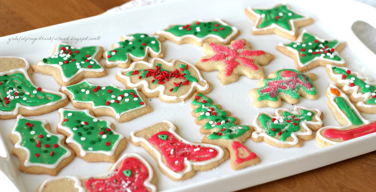 Frosted Christmas Cookies
 Frosted Sugar Cookies Grateful Prayer