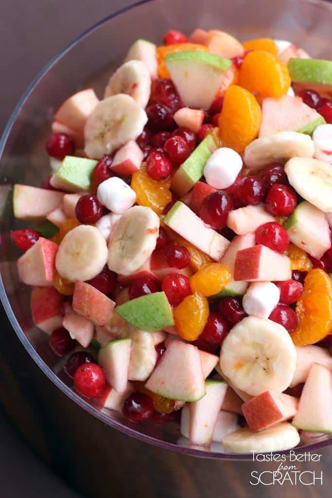 Fruit Salads For Thanksgiving Dinner
 Apple Cranberry Fruit Salad Tastes Better From Scratch