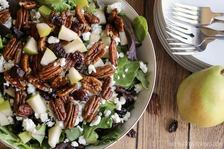 Fruit Salads For Thanksgiving Dinner
 Salad with Goat Cheese Pears Can d Pecans and Maple