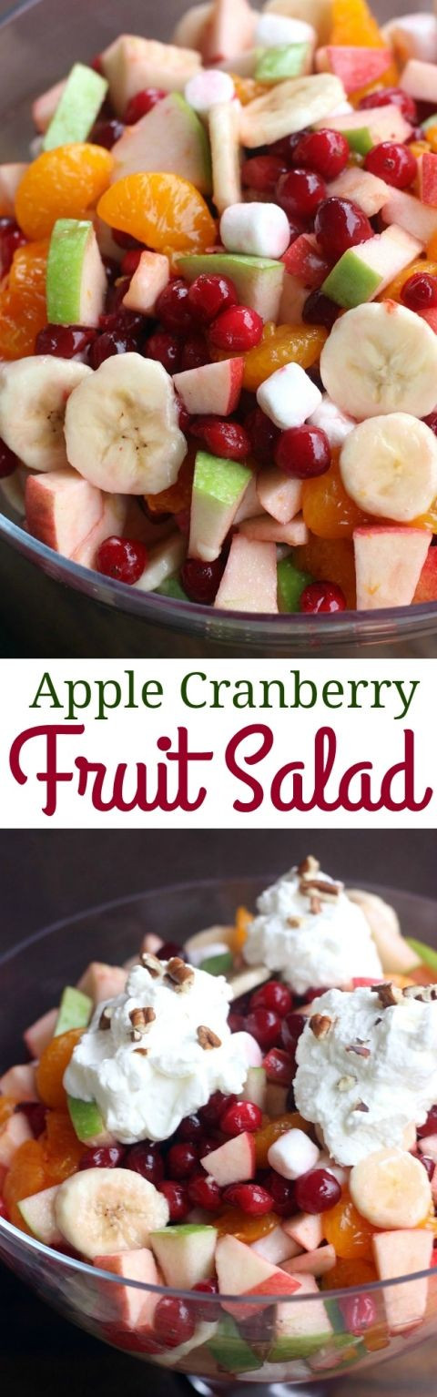 Fruit Salads For Thanksgiving Dinner
 Apple Cranberry Fruit Salad Recipe