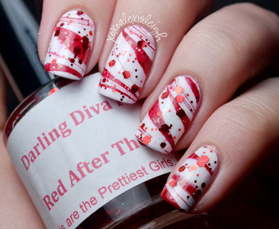 Fun Christmas Candy
 Fun And Easy Christmas Candy Cane Nail Designs fashionsy