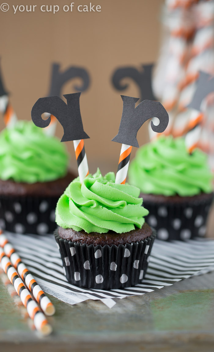 Fun Halloween Cupcakes
 Wicked Witch Cupcakes Your Cup of Cake