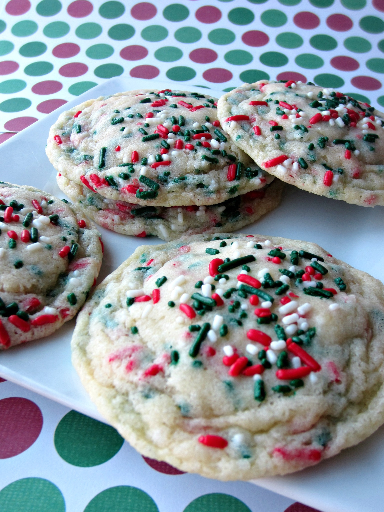 Funfetti Christmas Cookies
 Christmas Funfetti Cookies Love to be in the Kitchen