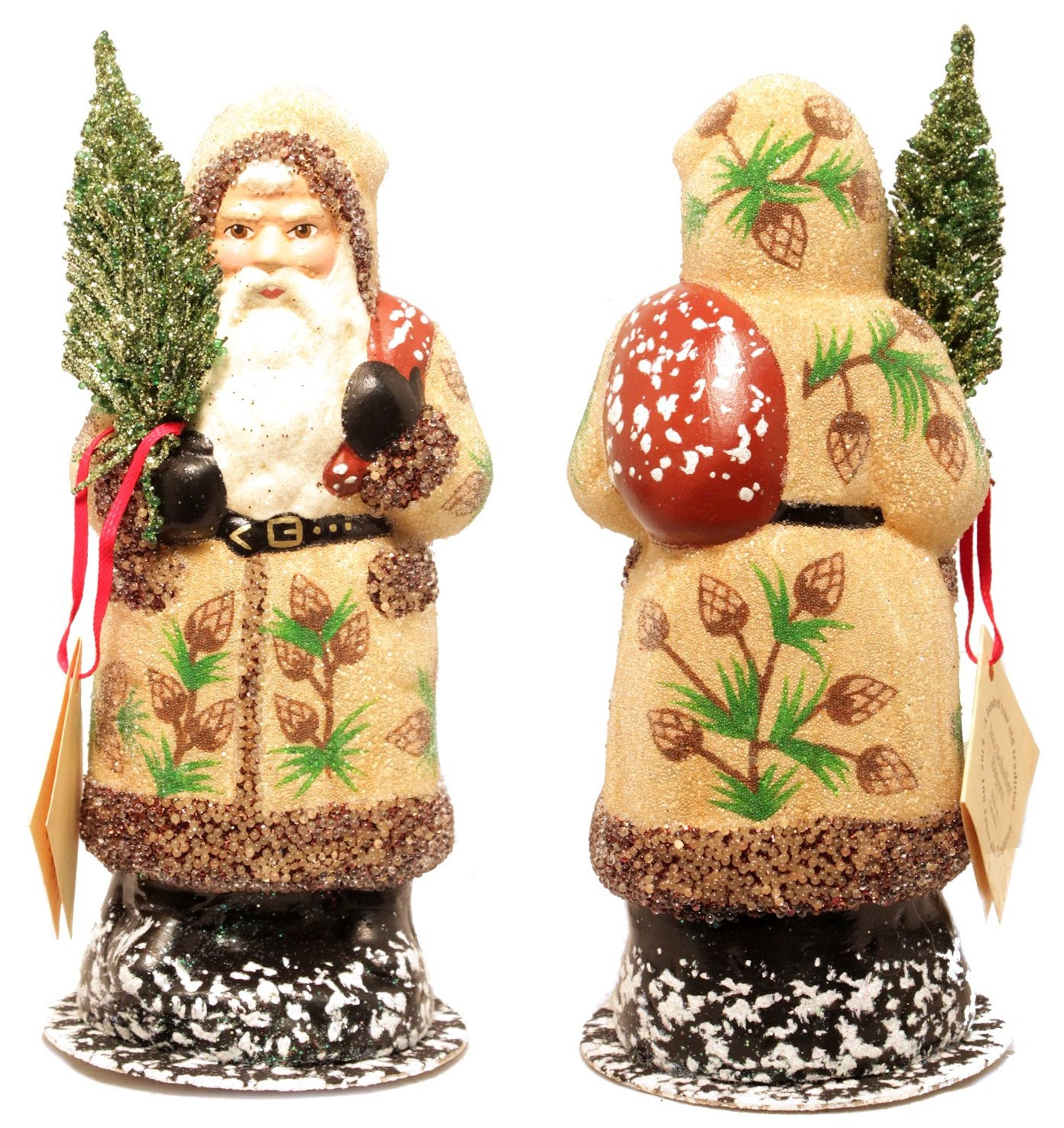 German Christmas Candy
 Schaller Pine Cone Santa German Christmas Paper Mache