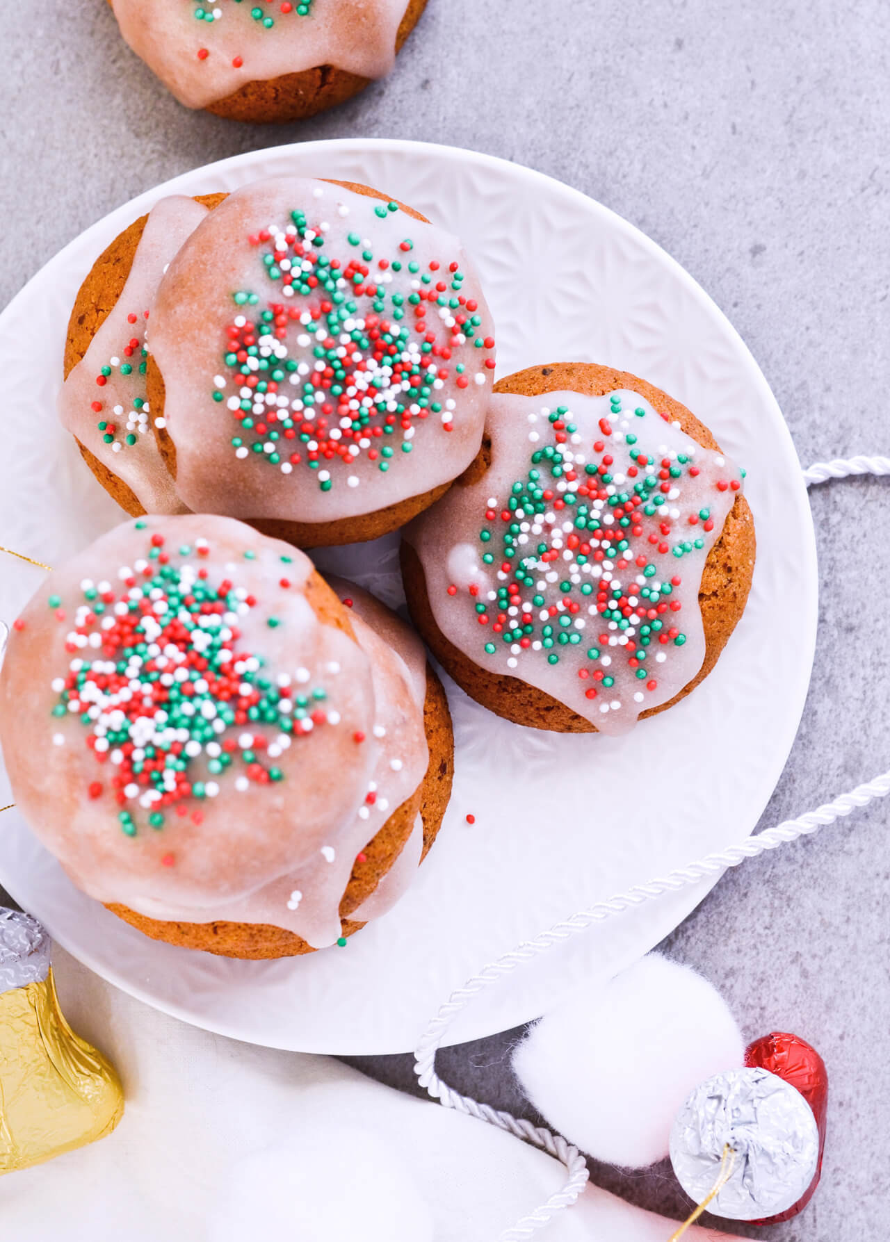 German Christmas Cookies Lebkuchen
 Sugar glazed lebkuchen German Christmas cookies Sugar