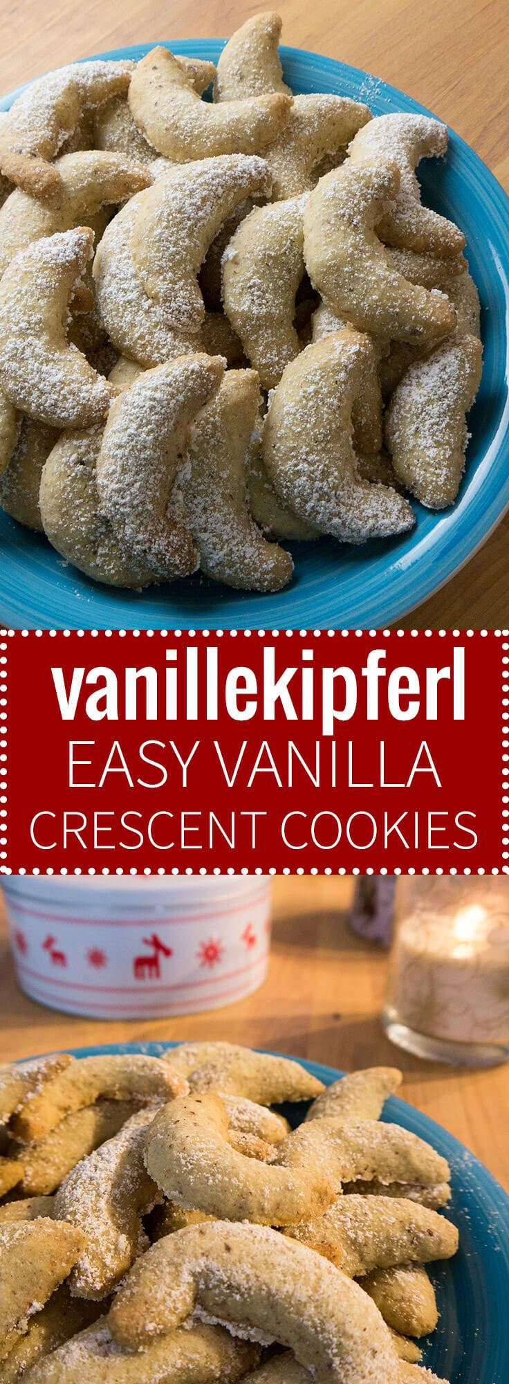 German Christmas Cookies
 Vanillekipferl German Vanilla Crescent Cookies are