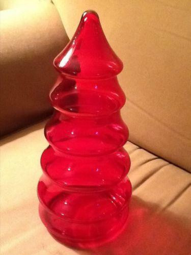 Glass Christmas Tree Candy Jar
 Glass Christmas Tree Candy Jar