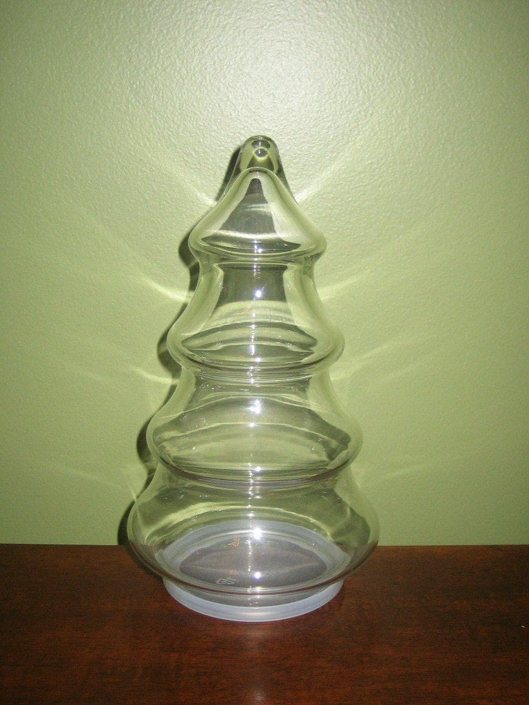 Glass Christmas Tree Candy Jar
 Vintage Christmas Tree Candy Jar by vintagewares on Etsy