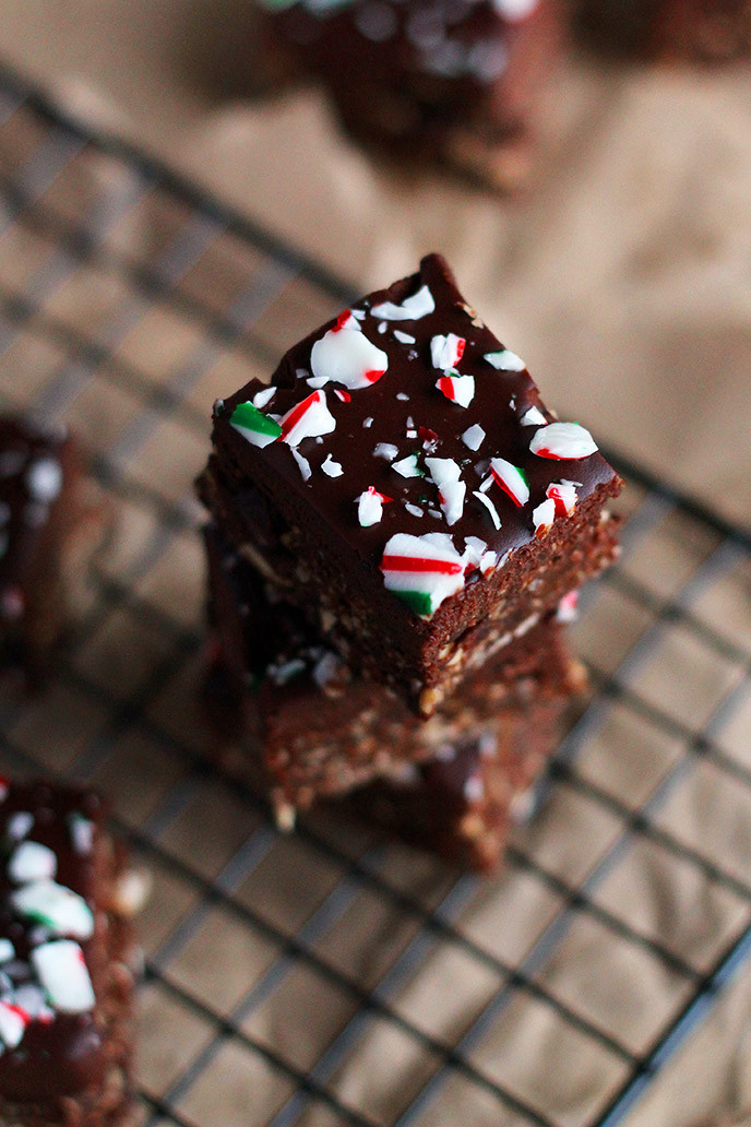 Gluten Free Christmas Candy
 No Bake Candy Cane Mint Brownies I LOVE VEGAN