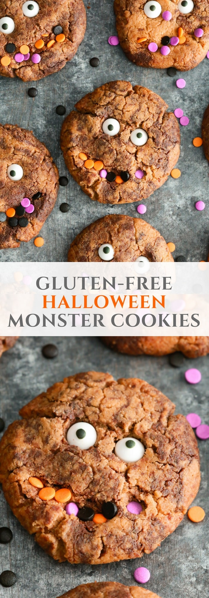 Gluten Free Halloween Cookies
 Gluten free Halloween Monster Cookies Primavera Kitchen