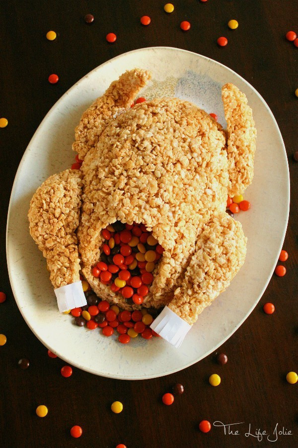 Good Thanksgiving Dessert
 Rice Krispie Treat Turkey