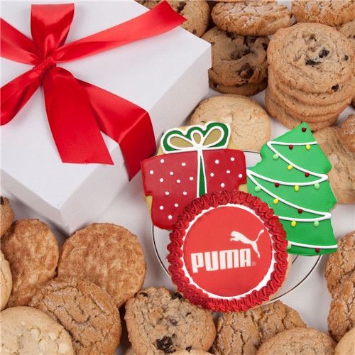 Gourmet Christmas Cookies
 Corporate Christmas Gourmet Logo Cookie Gift Box