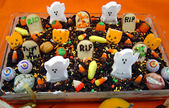 Graveyard Cakes Halloween
 Spooktacular Halloween Graveyard Cake Recipe Genius Kitchen