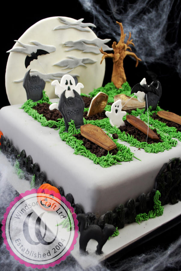 Graveyard Cakes Halloween
 Halloween Graveyard Cake by Windsor cake by Windsor