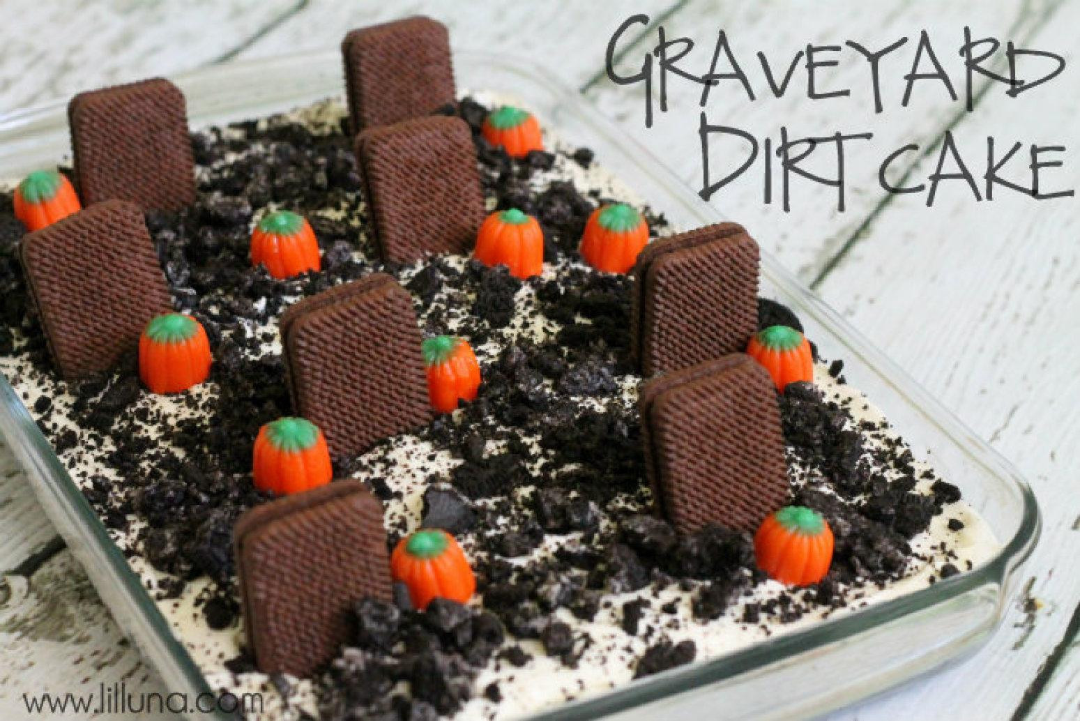 Graveyard Cakes Halloween
 Graveyard Dirt Cake Recipe